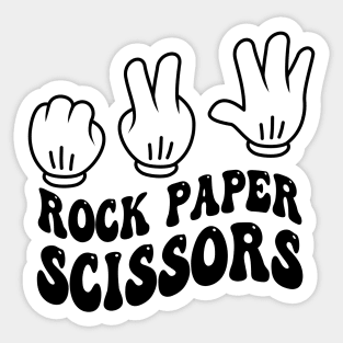Rock Paper Scissors T-shirt Design Sticker